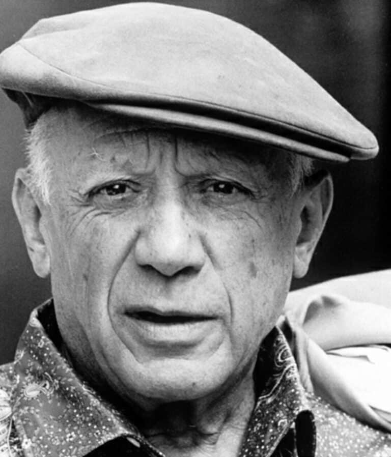 face of pablo picasso in hat